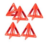 PAMINGONO 5 pièces Triangle de Sécurité Réfléchissant de Panneaux Avertisseurs pour Voiture Triangle avec Haute Réflexivité et Stabilité pour Situations Arrêt sur Route