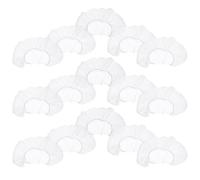 PAMINGONO 50 Housses Jetables de U pour Appui-tête de Fauteuils de Massage, Tissu Non Tissé Blanc, Extensible et Respirant, Lot de 50 pour Salon de Beauté et Spa