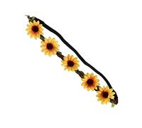PAMINGONO 5pièces Couronne De Fleurs De Tournesol De Accessoires De Cheveux Hawaïens Pour Fête à Thème Tropical Élégante Et Lifelike Parfaite Pour Événements Festifs Et Performances