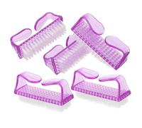PAMINGONO 5pièces Lot De Brosses Ongles Fines Pour Nettoyage Poussière Pinceaux Nail Art Légers Et Durables Outil Pratique Pour Manucure Et Entretien Des Ongles