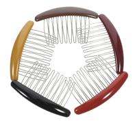 PAMINGONO 5pièces Peigne à Cheveux Français Pour Femmes Accessoires Décoratifs Peigne à Chignon Élégant Pour Fêtes Et Mariages Coloris Variés