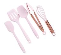 PAMINGONO 5pièces Set Ustensiles Pâtisserie Silicone pour Garçon Fille Spatule Scrap Pince à Gaufres Clips Alimentaires Garçon Fille et Cuisine Maison Apprendre à Bâtir Gâteaux et Pains