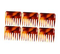 PAMINGONO 6 Pièces peigne balayette curls wavy hair coiffeur hair topper masseur cordeau comb chevelure brosse à cheveux pour hommes Brosses à cheveux brosse à cheveux démêlante Brown