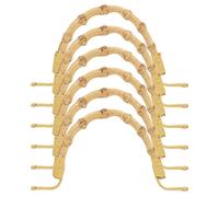 PAMINGONO 6 Pièces Poignée de Théière Forme en U Résistante à Haute Température en Rotin Antidérapante Remplacement Classique et Rustique pour Cérémonie de Thé et Réunions