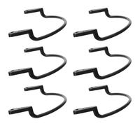 PAMINGONO 6 pièces Support de Poche pour Billard Plastique Noir Accessoires de Suspension Pratiques et Légers pour Remplacement Filet de Table Rangement Facile pour Amateurs de Billard