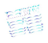 PAMINGONO 6feuilles Stickers De Maquillage Temporaire Pour Yeux Autocollants Adhésifs De Maquillage Des Yeux Avec Designs De Et Étoile Pour Look Unique Et Éblouissant Lors De Cosplay
