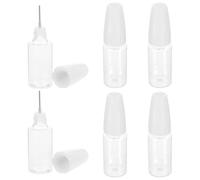 PAMINGONO 6pièces Flacon Squeeze Avec Embout Aiguille De Bouteilles Transparentes Pour Distribution Précise De Liquides à Domicile