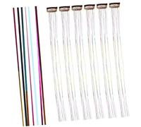 PAMINGONO 6pièces Glitter Hair Tinsel Extensions De Cheveux Paillettes Éblouissantes Pour Accessoires De Coiffure Multicolores Pour Et Cosplay