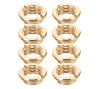 PAMINGONO 8 Pièces Écrous pour Mécanisme Horloge à Quartz, Conception Fraisée Sécurisée en Métal, pour Réparation et Fabrication D'horloges DIY