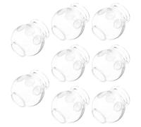 PAMINGONO 8 Pièces Ventouses Thérapeutiques en Verre Épaissi pour Massage Corporel et Nettoyage des Méridiens, Appareil de Thérapie par Ventouses pour Usage Domestique