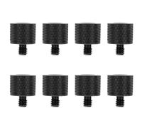 PAMINGONO 8 Pièces Vis de Conversion 1/4 vers 3/8 pour Microphone et Caméra | Bords Lisses et Arrondis, sans Bavures, Format Compact Facile à Ranger