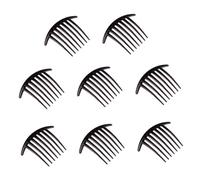 PAMINGONO 8pièces Peigne à Cheveux Noir Peigne Clip Artisanal à Dents Accessoire Coiffure Portable Pour Femmes Décoration Élégante Et Pratique Au Quotidien