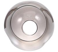 PAMINGONO Abat-Jour en Verre Fumé Ovale pour Lampe de Bureau Suspendre Soufflé Bouche Texture Creuse Remplacement Abat-Jour Petit pour Luminaires Suspendus Ombre Claire Adaptée au Salon