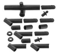 PAMINGONO Accessoires de Montage pour Cerf-Volant en Plastique Solide 9pcs Connecteurs Droits et Coudés pour Stabilité et Vol Amélioré sur Plage ou Espace Ouvert Style Style Aléatoire