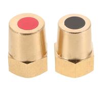 PAMINGONO Adaptateur de Borne de Batterie en Laiton Or 8mm Filetage Interne pour Camion, Améliore L'efficacité de Connexion, pour Mise à Niveau Batterie Véhicule et Bricolage