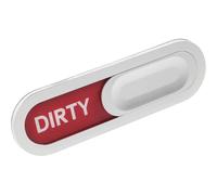 PAMINGONO Aimant Lave-Vaisselle Double Face « Propre Sale » en Métal Argenté Ovale Indicateur Magnétique Pratique et Réutilisable Cuisine Accessoire Simple pour Organiser Vaisselle Propre