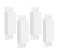 PAMINGONO Alarme de Porte Magnétique Abs Capteurs D'alarme de Fenêtre, Distance de Détection 15-20mm, Montage par Vis, Pack de 4 pour Sécurité Maison