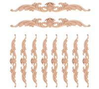 PAMINGONO Appliques en Bois pour Meubles Non Peintes 10 Pièces
