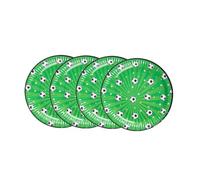 PAMINGONO Assiettes en Carton à Motif Football Lot de 16 Pièces Papier Écologique et Léger pour Fête D’Anniversaire Shower et Décoration Sportive