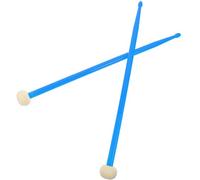 PAMINGONO Baguettes de Batterie Double-face Durables Maillets Percussion Polyvalents pour Étudiants Adaptées Aux Caisses Claires et Batteries Jazz Couleur Bleu Ciel