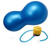 PAMINGONO Ballon de Yoga Forme Arachide Épaissi pour Exercice et Massage PVC avec Gonfleur Renforce Posture et Endurance Portable pour Fitness et Rééducation