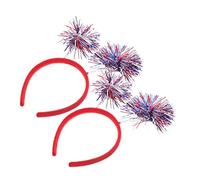 PAMINGONO Bandeaux 4 Juillet 2pcs Cerceau à Cheveux Décoratif Accessoires De Fête Costume Jour De L'indépendance Femme Cosplay Célébrations 4 Juillet Tête De Festival