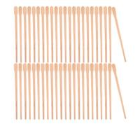 PAMINGONO Bâtonnets de Cire Ovales 300 Pièces en Bois pour Épilation Nez et Lèvres Portable et Facile à Ranger, pour Voyage et Utilisation Mobile