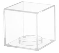 PAMINGONO Boîte de Présentation Acrylique Transparente pour Petite Balle Boîte de Rangement Carrée Légère et Facile à Ouvrir Étui Exposition Anti-poussière pour Collection de Spécimens