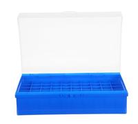 PAMINGONO Boîte de Rangement en Plastique pour Tubes à Essai 60 Compartiments 5/8/12 Ml avec Couvercle Transparent Organiseur Médical pour Congélateur et Laboratoire Étui Portable pour