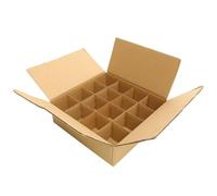 PAMINGONO Boîte en Carton Ondulé Compartimentée 345X345X105 MM Multi-Grilles 82X82X80 MM Boîte D’Emballage ’Expédition Multifonctionnelle pour Cartons D’Emballage Déménagement et Caisse à