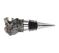 PAMINGONO Bouchon de Bouteille de Vin Créatif Lionceau en Métal Noir Bec Verseur Aérateur à Vin Bouchon Décoratif pour Fête et Mariage Accessoire Élégant