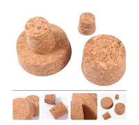 PAMINGONO Bouchons de Liège pour Vin 30 Pièces Assortiment Conique 22X18X20 MM à 63X57X20 MM Bouchon de Bouteille de Vin Scellé en Liège Naturel Couvercle d'Étanchéité Réutilisable pour