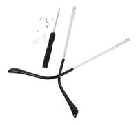 PAMINGONO Branches de Remplacement pour Lunettes en Métal Argenté, Paire de Jambes Élastiques Ressort pour Réparation et Maintien Confortable des Lunettes de Lecture