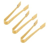 PAMINGONO Brûleur de Parfum en Fer Or Pinces pour Brûleur de Parfum, Design Arabe Artistique, Résistant la Déformation, Lot de 3 Pièces pour Décoration et Relaxation la Maison