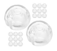 PAMINGONO Butée de Chaîne à Billes Transparente 24 Pcs pour Stores Verticaux Accessoires pour Persiennes Pièces de Rechange pour Chaîne à Perles Maintien Sécurisé pour Rideaux et Stores