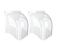 PAMINGONO Cache de Sonnette de Porte Transparent 2pcs en PC Protection Pluie et Installation Simple pour Machine Contrôle D'accès et Bouton D'appel Extérieur