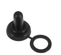PAMINGONO Cache-Interrupteur Étanche 12 MM Lot de 20 Pièces Protecteur d'Interrupteur Anti-Poussière en Plastique Noir Compatible pour Usage Domestique et Industriel