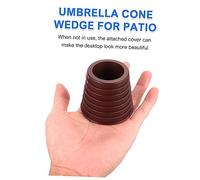 PAMINGONO Cache Trou Parasol Caoutchouc Résistant Température Cône pour Table de Jardin Protection Anti-déplacement pour Parasol Extérieur Patio Accessoire Pratique