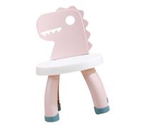 PAMINGONO Chaise Garçon Fille avec Dossier Antidérapante Dinosaure Tabouret Léger et Stable pour Activités et Études des Tout-Petits Rose
