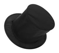 PAMINGONO Chapeau Haut-de-Forme Pliable à Ressort Noir en Polyester, Design Minimaliste et Élégant, pour Festivals Annuels et Événements Variés