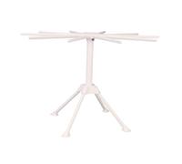 PAMINGONO Cintre à Nouilles Pliable Blanc en Abs et Pc, Support de Séchage Manuel pour Spaghetti, Facile à Transporter, pour Petites Cuisines