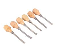 PAMINGONO Ciseaux à Sculpter Outils Mixtes en Bois et Acier Ensemble de 6 pour Travaux de Précision Plusieurs styles pour Sculpture sur Bois Adaptés aux Débutants et Plusieurs styles