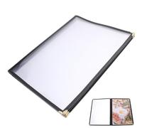 PAMINGONO Classeur Recettes Transparent PVC avec Protège Cahier à Anneaux Couverture pour Organiser Menus et Recettes Classeur Personnel Facile à Lire Format Pages Faces