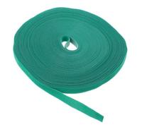 PAMINGONO Clips Câbles Vert en Polyester et Nylon, Attache Auto-agrippante Réutilisable pour Plantes Grimpantes, Rouleau 1 Pièce pour Jardinage et Balcons
