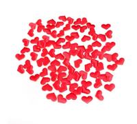 PAMINGONO Confettis Cœur en Éponge Rouge 100 Pcs pour Mariage