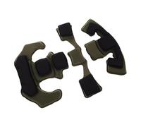 PAMINGONO Coussinets Internes de Casque en Mousse à Mémoire de Forme Ensemble de Doublures Tactiques Militaires Vert Olive Rembourrage Antidérapant et Respirant pour Protection et