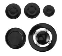 PAMINGONO Couvercle Brûleur à Gaz pour Plaque de Cuisson Intégrée Flame Cap Modèle Concave Résistant aux Hautes Températures Facile à Nettoyer Compatible avec Plupart des Cuisinières à Gaz