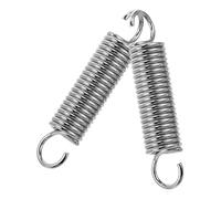 PAMINGONO Crochets à Ressort Ensemble de 2 Installation Facile et Réglable, Style Élégant Argenté en Acier pour Hamac pour Chaise Suspendue ou Fauteuil