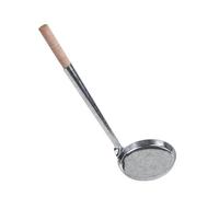 PAMINGONO Cuillère à Frire Antiadhésive Manche en Bois Cuillère Cuisine Légère pour Snacks Frits Galettes de Pommes de Terre Ustensile Pratique pour Usage Domestique 1 Pièce