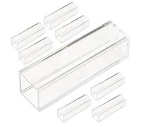 PAMINGONO Cuvettes en Plastique Transparentes 45 Ml Lot de 8 Mini Cuvettes Précises en Polystyrène pour Expériences de Laboratoire Industrielles et Scientifiques